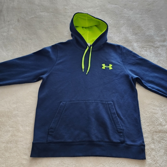 Under Armour Other - Under Armour UA Rival Fleece Hoodie, Men's Size Large, GUC - Navy